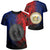 Hawaii Maka Polynesian Coat of Arms T Shirt Heaven Style Red Blue Unisex Red - Polynesian Pride