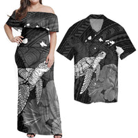 Matching Dress and Hawaiian Shirt Hawaii Polynesian Hibiscus Turtle Map RLT14 No Dress - Polynesian Pride