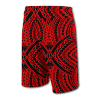Hawaii Polynesian Tradition Board Shorts Red - Polynesian Pride
