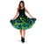 Hawaii Palm Green Midi Dress Midi Dress Black - Polynesian Pride