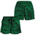 Polynesian Hawaiian Style Tribal Tattoo Green Women's Short Women Green - Polynesian Pride