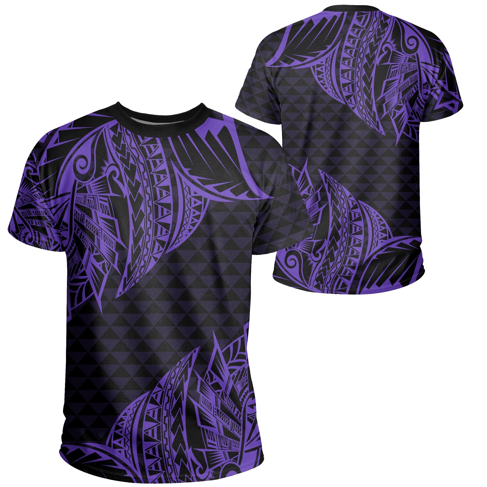 Hawaii Maka Polynesian T Shirt Marcus Style Purple Unisex Purple - Polynesian Pride