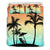 Hawaiian Palm Tree On The Beach Bedding Set Black - Polynesian Pride