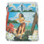 Hawaiian Hibiscus Aloha Hula Girl Dance On The Beach Bedding Set Black - Polynesian Pride