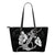 Hibiscus Polynesian Small Leather Tote Bag White - Polynesian Pride