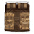 Hawaiian Traditional TiKi Funny Polynesian Bedding Set Brown - Polynesian Pride