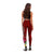 Tahiti Custom Personalised Legging - Turtle Plumeria (Red) - Polynesian Pride