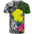 Palau T Shirt Turtle Plumeria Banana Leaf - Polynesian Pride