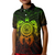 American Samoa Polynesian Custom Polo Shirt Vintage Polynesian Turtle (Reggae) - Polynesian Pride