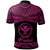 Hawaii Custom Polo Shirt Polynesian Tattoo Pink Version - Polynesian Pride