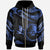 Yap Polynesian Zip Hoodie Polynesian Tattoo Blue Version Unisex Blue - Polynesian Pride