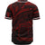 Tokelau Baseball Shirt - Red Color Cross Style - Polynesian Pride