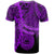 American Samoa Polynesian T Shirt Tribal Wave Tattoo Purple - Polynesian Pride