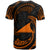 Tokelau Polynesian Custom T Shirt Orange Tribal Wave - Polynesian Pride