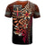 Fiji Custom T Shirt Red Vintage Tribal Mountain - Polynesian Pride