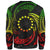 Cook Islands Polynesian Custom Personalised Sweater - Reggae Tribal Wave - Polynesian Pride