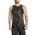 American Samoa Polynesian Men's Tank Top - Gold Tribal Wave - Polynesian Pride