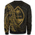 Guam Sweatshirt - Polynesian Pattern Style Gold Color - Polynesian Pride