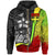 Fiji Polynesian Zip up Hoodie Reggae Turtle with Hook Unisex REGGAE - Polynesian Pride