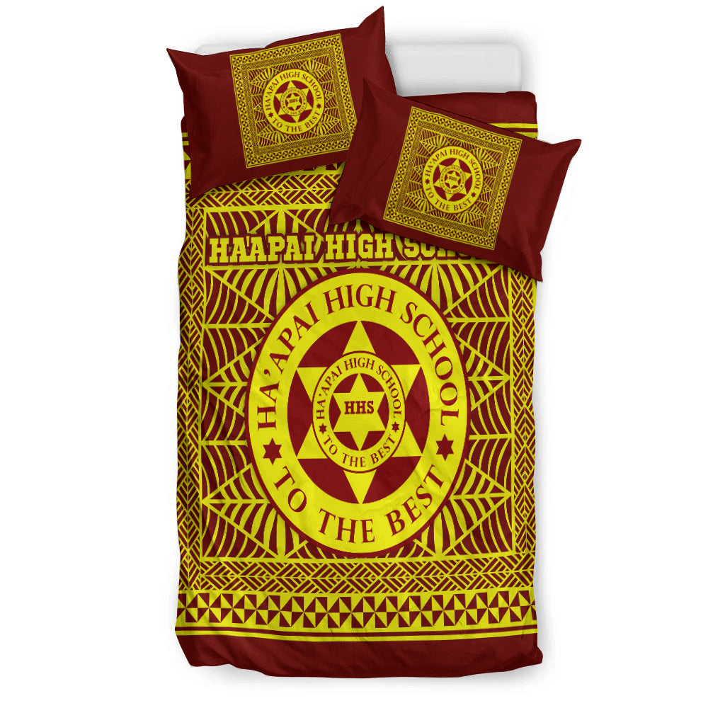 Haapai High School Bedding Set Tonga Pattern LT4 - Polynesian Pride
