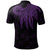 American Samoa Polo Shirt Polynesian Wings (Purple) - Polynesian Pride