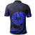 Tahiti Polynesian Polo Shirt Blue Tribal Wave - Polynesian Pride