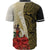 Vanuatu Polynesian Baseball Shirt - Coat Of Arm With Hibiscus Gold - Polynesian Pride