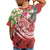 Fiji Polynesian T Shirt Summer Plumeria (Red) - Polynesian Pride