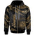 Hawaii Polynesian Zip Hoodie Polynesian Tattoo Gold Version Unisex Gold - Polynesian Pride