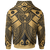 YAP Zip up Hoodie Gold Seal with Polynesian Tattoo - Polynesian Pride