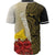 Tokelau Polynesian Baseball Shirt - Coat Of Arm With Hibiscus Gold - Polynesian Pride