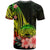 American Samoa Custom T Shirt Reggae Polynesian Hibiscus Pattern Style - Polynesian Pride