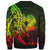 Papua New Guinea Sweatshirt - Polynesian Pattern Style Reggae Color - Polynesian Pride