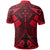 Kosrae Custom Polo Shirt Red Seal with Polynesian Tattoo - Polynesian Pride