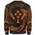 Kosrae Polynesian Custom Personalised Sweater - Orange Tribal Wave - Polynesian Pride