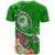 FSM T Shirt Turtle Plumeria (Green) - Polynesian Pride