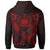 Samoa Custom Polynesian Zip up Hoodie Samoa Red Seal Camisole Hibiscus Style - Polynesian Pride