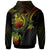 New Caledonia Custom Zip up Hoodie Reggae Turtle - Polynesian Pride