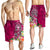 Guam Men's Shorts - Turtle Plumeria (Pink) - Polynesian Pride