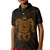 American Samoa Polynesian Custom Polo Shirt Vintage Polynesian Turtle (Golden) - Polynesian Pride