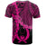 Pohnpei Polynesian T Shirt Tribal Wave Tattoo Pink - Polynesian Pride