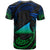 Tokelau Polynesian T Shirt Blue Tribal Wave Ver.02 - Polynesian Pride