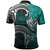 Samoa Custom Polo Shirt Samoan Seal Wave Style (Green) - Polynesian Pride