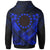 Cook Islands Polynesian Custom Zip up Hoodie Blue Seal Camisole Hibiscus Style - Polynesian Pride