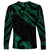 Hawaii Kanaka Maoli Polynesian Custom Personalised Long Sleeve Shirt - Poly Tattoo Green Version - LT12 - Polynesian Pride