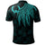 Pohnpei Custom Polo Shirt Polynesian Wings (Turquoise) - Polynesian Pride