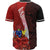 Cook Islands Polynesian Baseball Shirt - Coat Of Arm With Hibiscus - Polynesian Pride