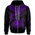 Nauru Polynesian Zip up Hoodie Nauru Waves (Purple) Unisex Purple - Polynesian Pride