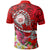 Hawaii Polynesian Polo Shirt Hawaii Seal With Turtle Plumeria (Red) - Polynesian Pride