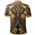 Kosrae Polo Shirt Gold Seal with Polynesian Tattoo - Polynesian Pride